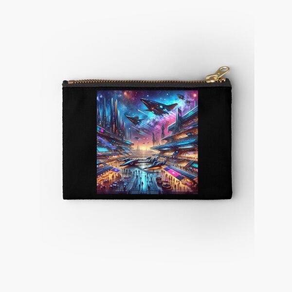 Item preview, Futuristic Spaceport Odyssey designed and sold by BestArtByArvind.
