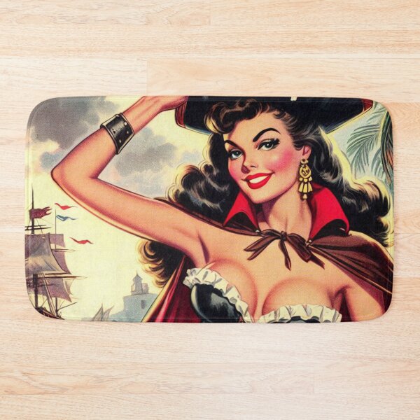 Item preview, Vintage Pirate Pin Up designed and sold by PulpVintage.