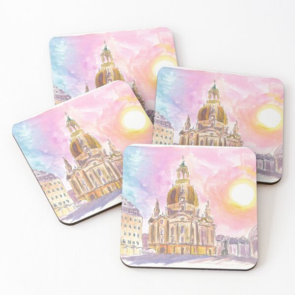 Item preview, Dresden the splendor of the Frauenkirche at sunset designed and sold by artshop77.
