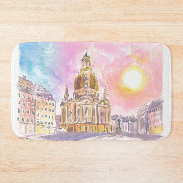 Item preview, Dresden the splendor of the Frauenkirche at sunset designed and sold by artshop77.