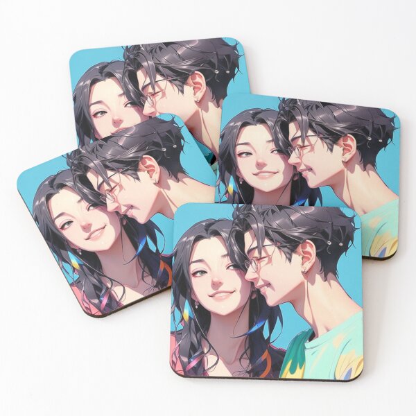 Item preview, Happy Anime Couple designed and sold by slapsoilkiddo.