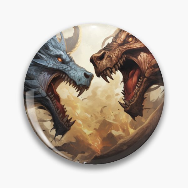 Item preview, DragonFlare two dragon heads dueling designed and sold by Islandboy71.