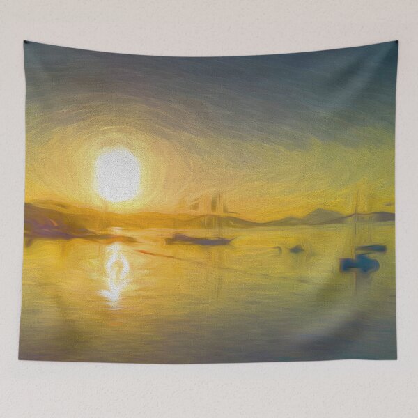 Item preview, Aegean Sea Bodrum Dawn Art designed and sold by Londonimages.