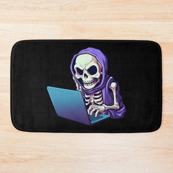 Item preview, Skeleton Working on Laptop designed and sold by VelvetRoom.
