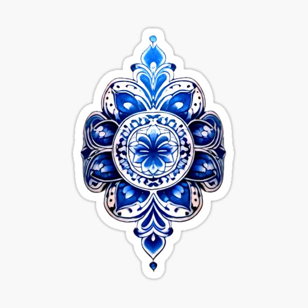 Artikel-Vorschau von Delfter Blau Mandela, designt und verkauft von MatrixTattoo.