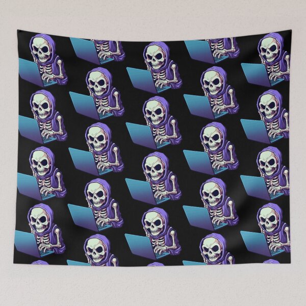Item preview, Skeleton Working on Laptop designed and sold by VelvetRoom.