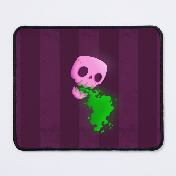 Item preview, Pink skull with green breath designed and sold by ilustrakoffice.