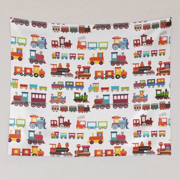 Item preview, Cartoon Train Pattern designed and sold by BeagleDesigns.