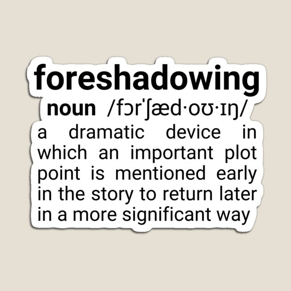 Item preview, Starkid AVPM Foreshadowing Definition designed and sold by humnoo.