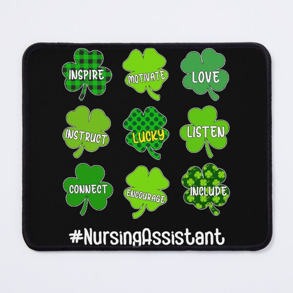 Item preview, Irish Inspire Love Lucky Nursing Assistant St Patricks Day designed and sold by MobyStickers.