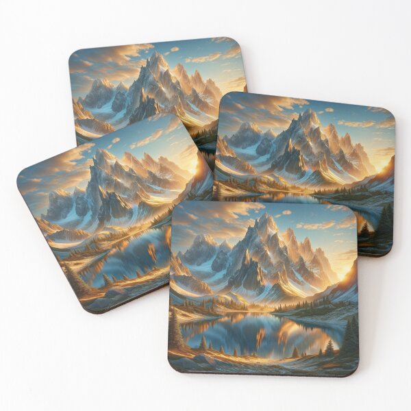 Item preview, Majestic Mountain Sunrise designed and sold by BestArtByArvind.