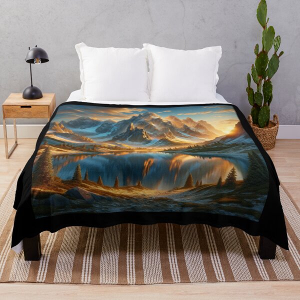 Item preview, Majestic Mountain Sunrise designed and sold by BestArtByArvind.