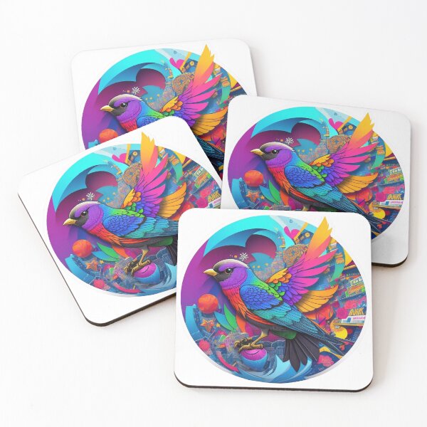 Item preview, colorful bird designed and sold by LauraGCastro.