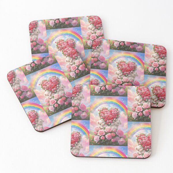 Artikelvorschau, Valentine's day lovely babydogs rainbow miniheart. entworfen und verkauft von nimnaree.