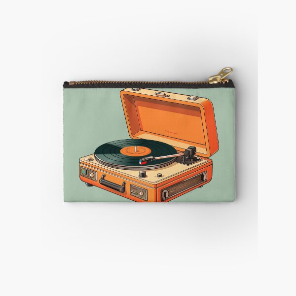 Item preview, Orange Vinyl Record Player Sticker designed and sold by Daydreamsatdawn.