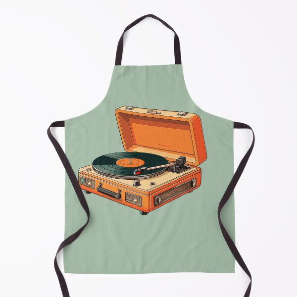 Item preview, Orange Vinyl Record Player Sticker designed and sold by Daydreamsatdawn.