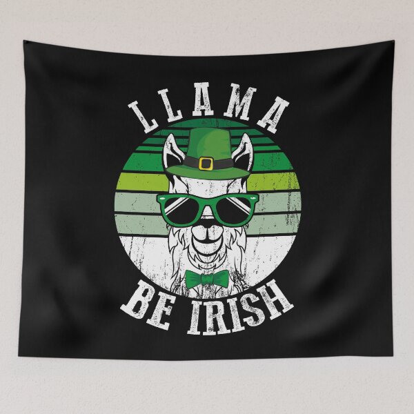 Item preview, LLAMA BE IRISH Shamrock Kids Women Tee Funny St Patricks Day designed and sold by MobyStickers.
