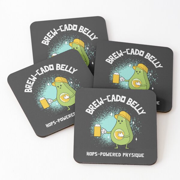 Item preview, Brewcado Belly - Hops-Powered Physique designed and sold by ClickArtProduct.