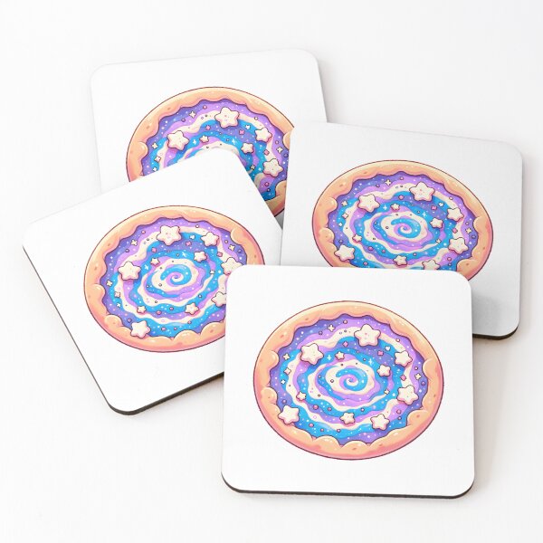 Item preview, Starry Galaxy Pizza with Whimsical Toppings designed and sold by UmbrellaStudio1.