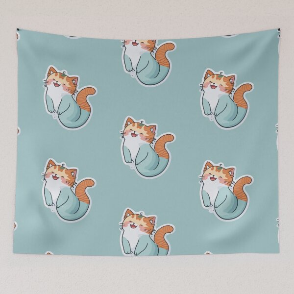 Item preview, Cute Mermaid Cat designed and sold by printmala.