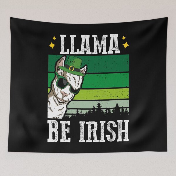 Item preview, LLAMA BE IRISH Shamrock Kids Women Tee Funny St Patricks Day designed and sold by MobyStickers.