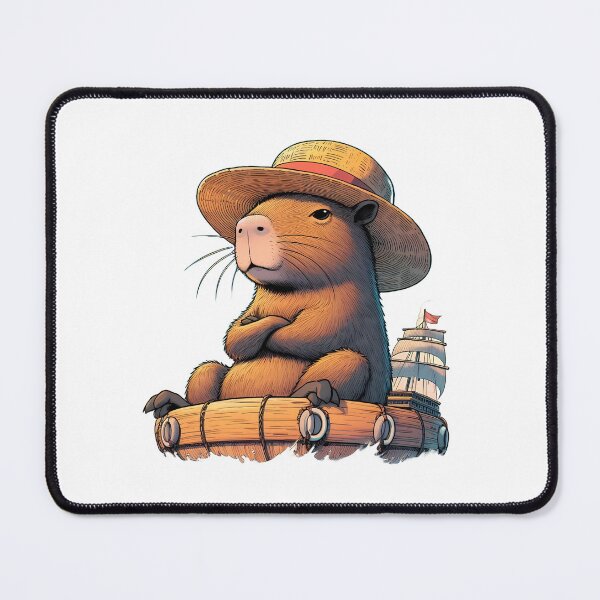Item preview, Straw hat Capybara x One Piece on the cruise designed and sold by happy-capy.