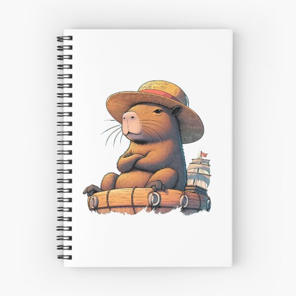 Item preview, Straw hat Capybara x One Piece on the cruise designed and sold by happy-capy.