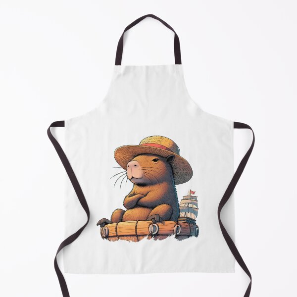 Item preview, Straw hat Capybara x One Piece on the cruise designed and sold by happy-capy.