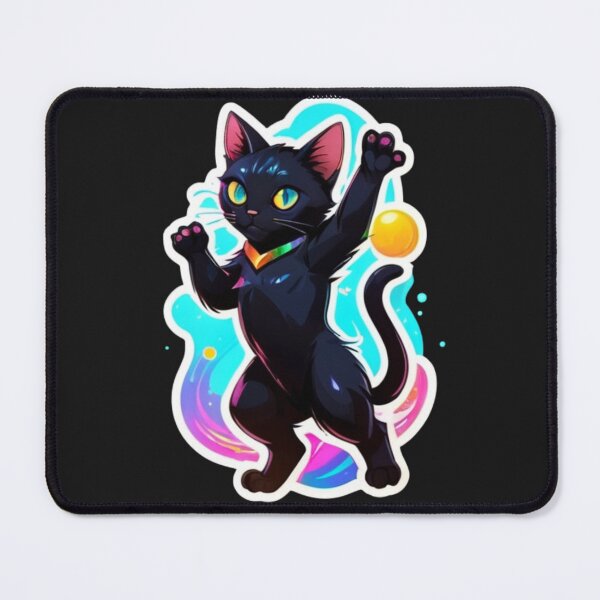 Item preview,  Dancing Black Cat Cute Feline I Love Kitty designed and sold by LamarrDreams13.