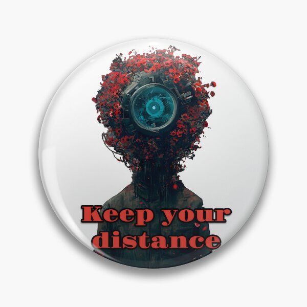 Item preview, "Keep Your Distance" CamHead designed and sold by fluidwatercolor.