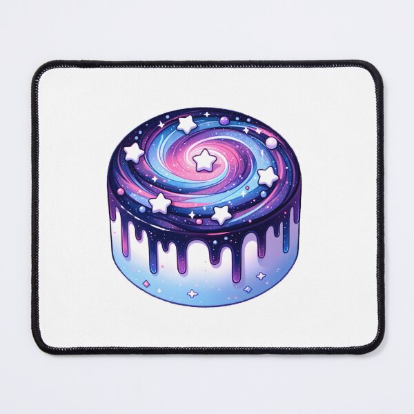 Item preview, Spiral Galaxy Mirror Glaze Cake with Star Accents designed and sold by UmbrellaStudio1.