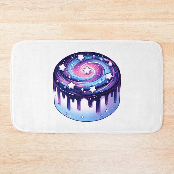 Item preview, Spiral Galaxy Mirror Glaze Cake with Star Accents designed and sold by UmbrellaStudio1.