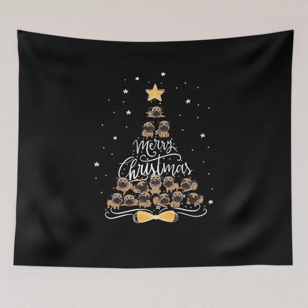 Item preview, pug christmas tree designed and sold by rioferdee.