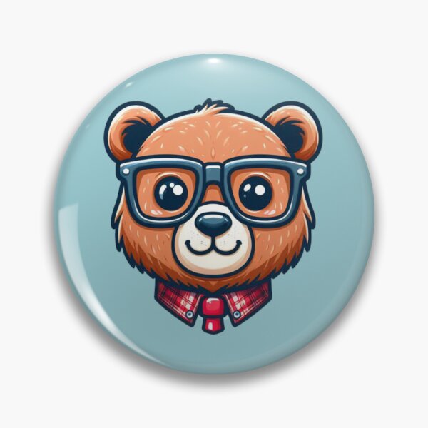 Item preview, Stylish Bear with Glasses designed and sold by INVADesign.