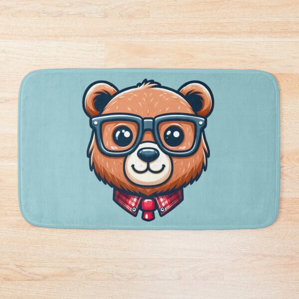 Item preview, Stylish Bear with Glasses designed and sold by INVADesign.