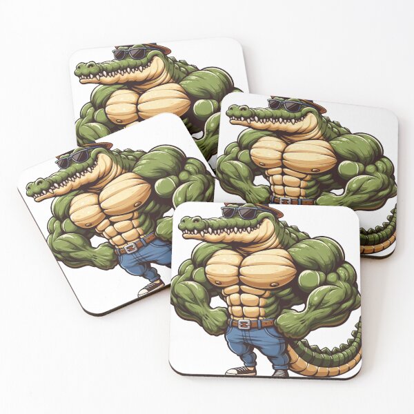 Item preview, Muscled Crocodile designed and sold by ready-made.