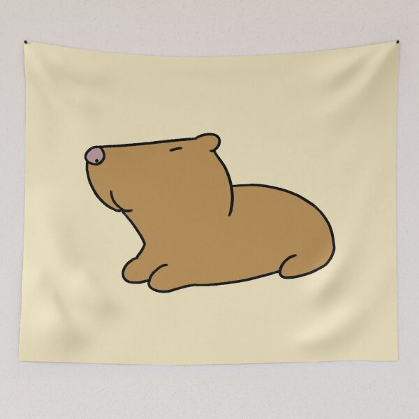Aperçu de l'œuvre Capybara idiot créée et vendue par OrangesAndFun.
