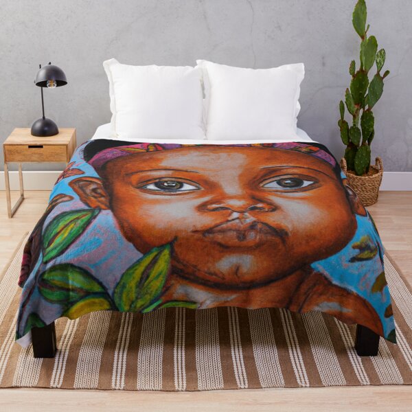 Siphiwe Ngwenya's Royal African child 7 Throw Blanket