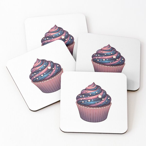 Artikelvorschau, Galactic Swirl Starry Cupcake entworfen und verkauft von UmbrellaStudio1.