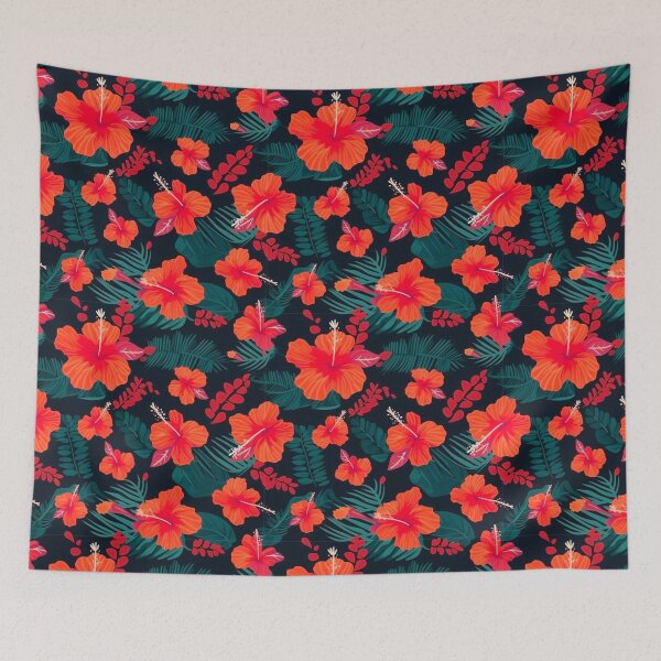 Item preview, Red Hybiscus designed and sold by PrettyPatternss.