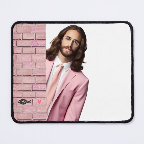 Item preview, Preppy Jesus Pink Heart designed and sold by SunFirecracker.