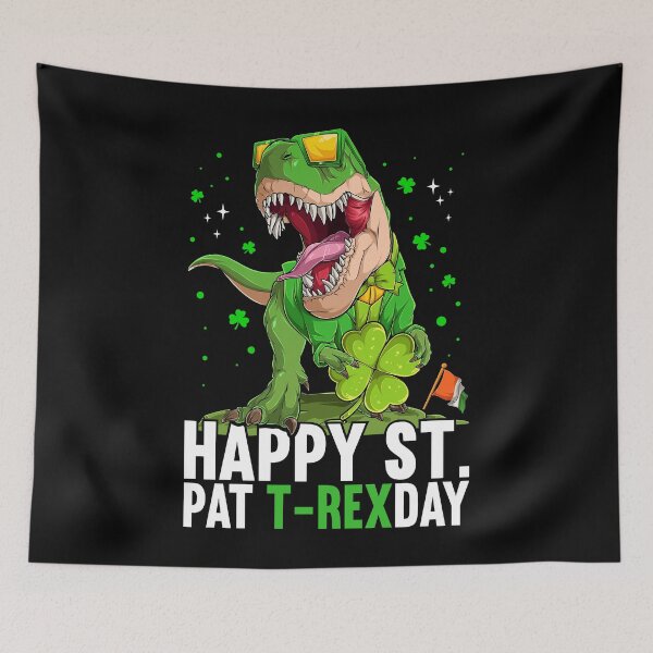 Item preview, Happy St Pat Trex Day Dinosaur Patricks Day Lucky Boys Kids designed and sold by MobyStickers.