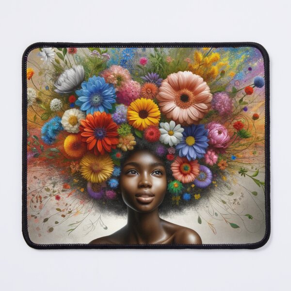 Item preview, Floral Radiance: Artful Beauty African American Art designed and sold by mymagicstoreus.