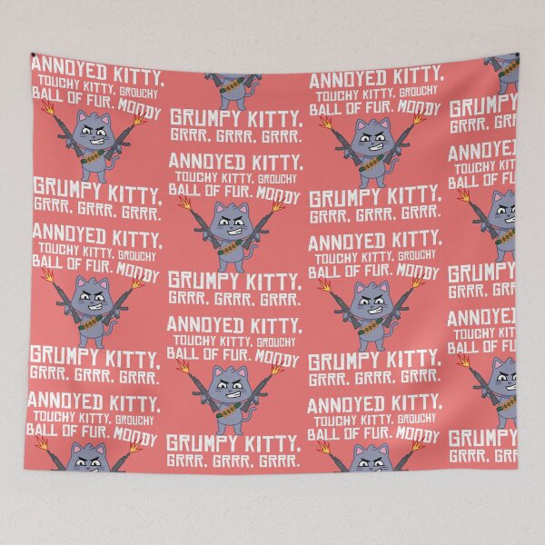 Item preview, Angry Cat Kitten Lover Funny Attitude Fur Pet Owner  designed and sold by Suzie-Mara.