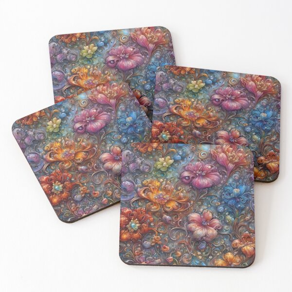 Item preview, Colorful Flower Pattern designed and sold by TheArtOfPat.