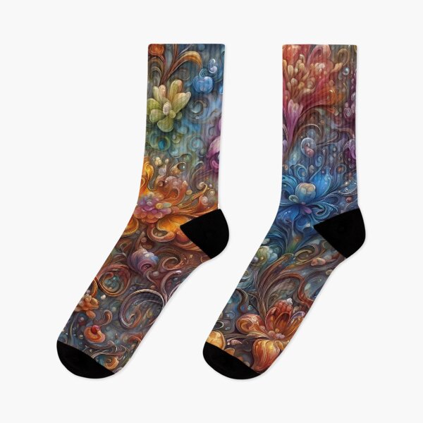 Item preview, Colorful Flower Pattern designed and sold by TheArtOfPat.