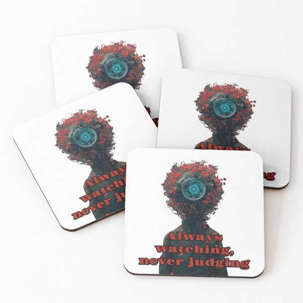 Item preview, Always Watching, Never Judging - eye-catching design  designed and sold by fluidwatercolor.
