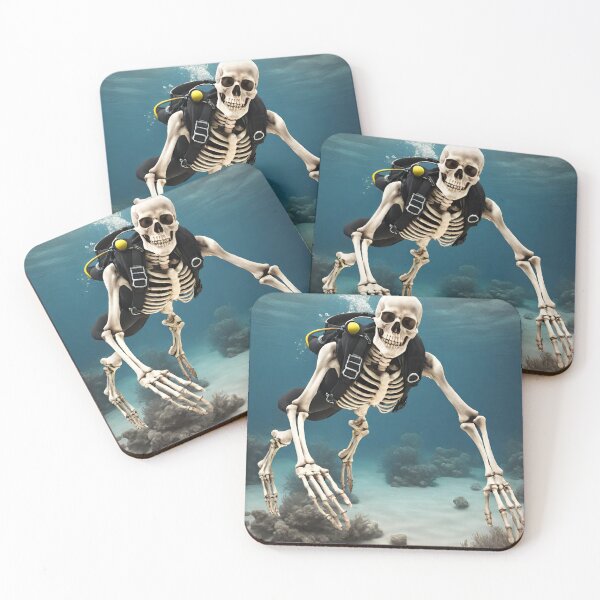 Item preview, Skeleton diving Funny Diver Gift designed and sold by CyberArtistOne.