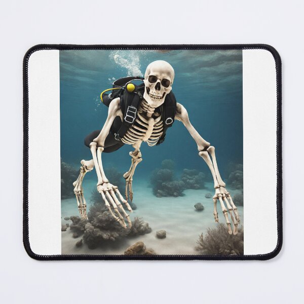 Item preview, Skeleton diving Funny Diver Gift designed and sold by CyberArtistOne.