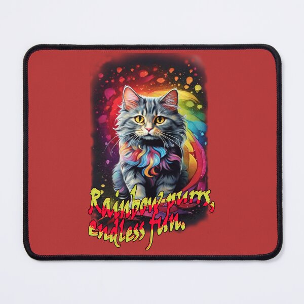Item preview,  Rainbow Purrs, Endless Fun - Funny Cat - Cat Lovers designed and sold by Ramzadeen.